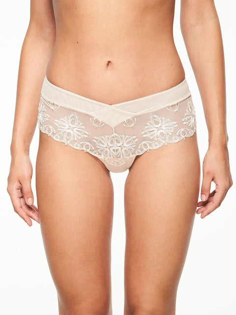 Chantelle Champs Elysées Lace Hipster - Nude Cappuccino - Simone Chérie Fine Lingerie
