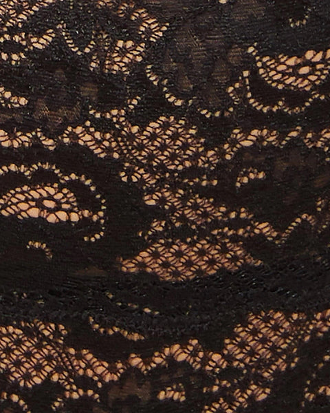 Cosabella Never Say Never Ultra Curvy Plungie Longline Bralette in Black