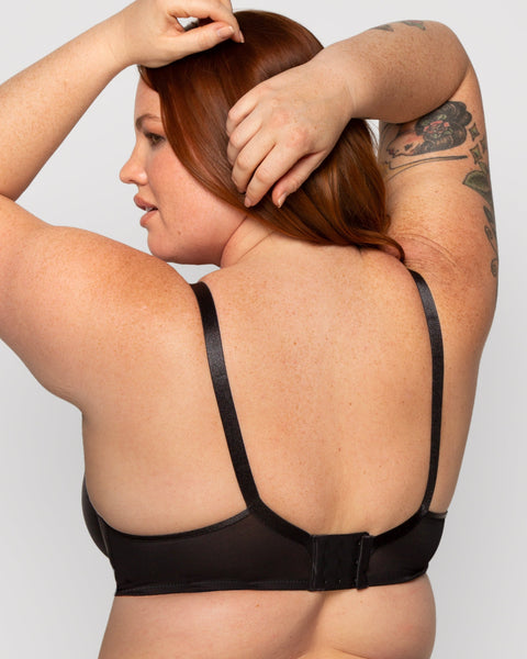 Curvy Couture Silky Smooth Micro Unlined - Black - Simone Chérie Fine Lingerie