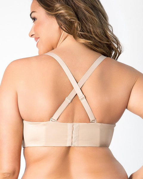 Curvy Couture Smooth Strapless Multi - Way Bra - Champagne Nude - Simone Chérie Fine Lingerie