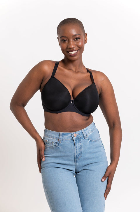 Curvy Kate Smoothie T-Shirt Plunge Bra - Black - Petit à Petit Lingerie Boutique#