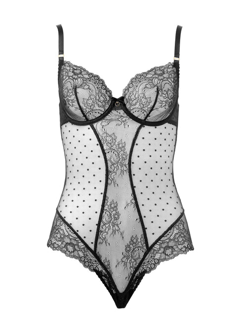 Dita Von Teese Fiamma Bodysuit - Black - Simone Chérie Fine Lingerie
