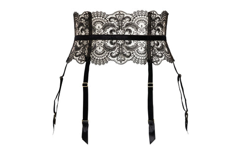 Dita Von Teese Nom De Plume Suspender - Black - Simone Chérie Fine Lingerie