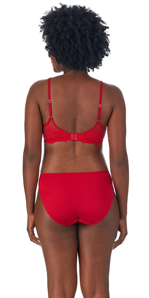 Le Mystére Lace Allure Demi Bra - Ruby Red - Petit à Petit Lingerie Boutique#