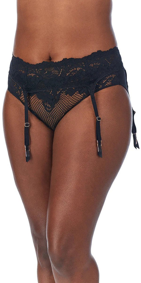 Le Mystere Lace Allure Garter - Black - Simone Chérie Fine Lingerie