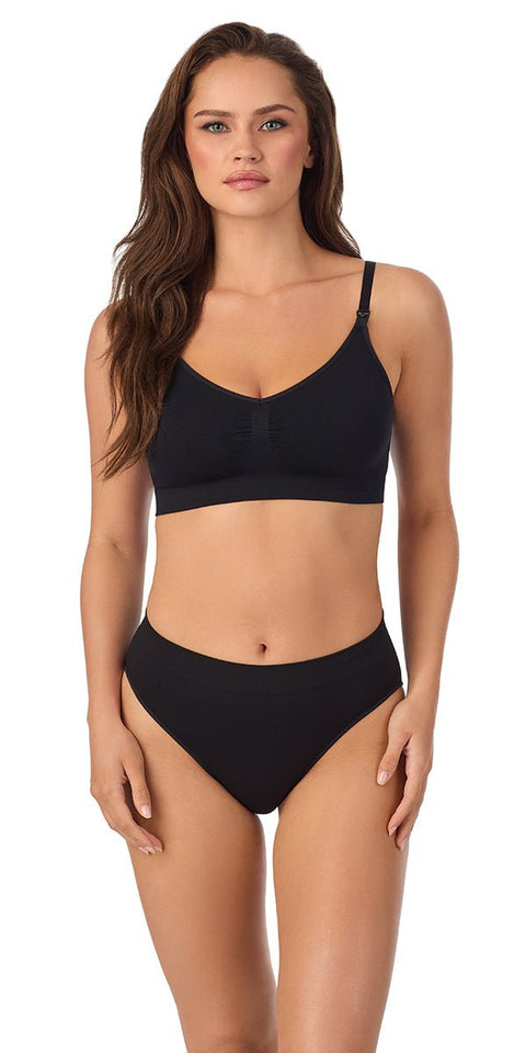 Le Mystere Seamless Comfort Nursing Bra - Black - Simone Chérie Fine Lingerie