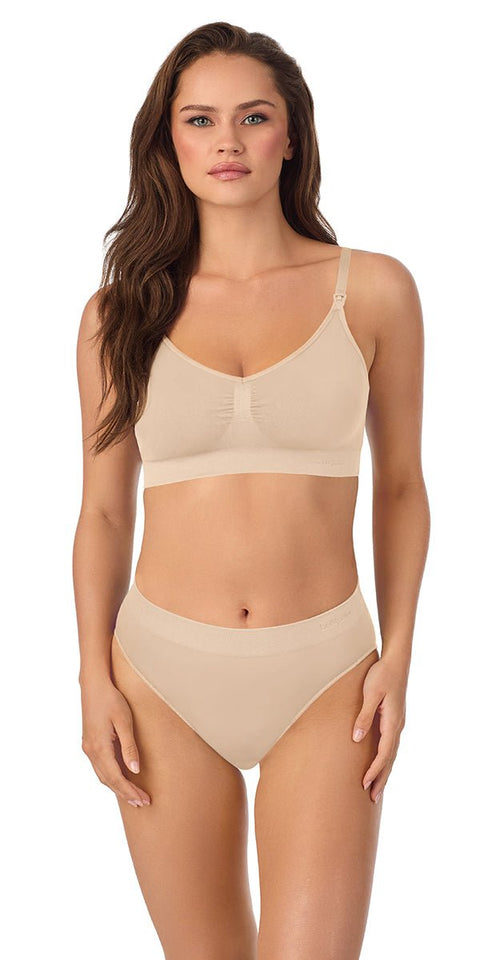 Le Mystere Seamless Comfort Nursing Bra - Soft Shell - Simone Chérie Fine Lingerie