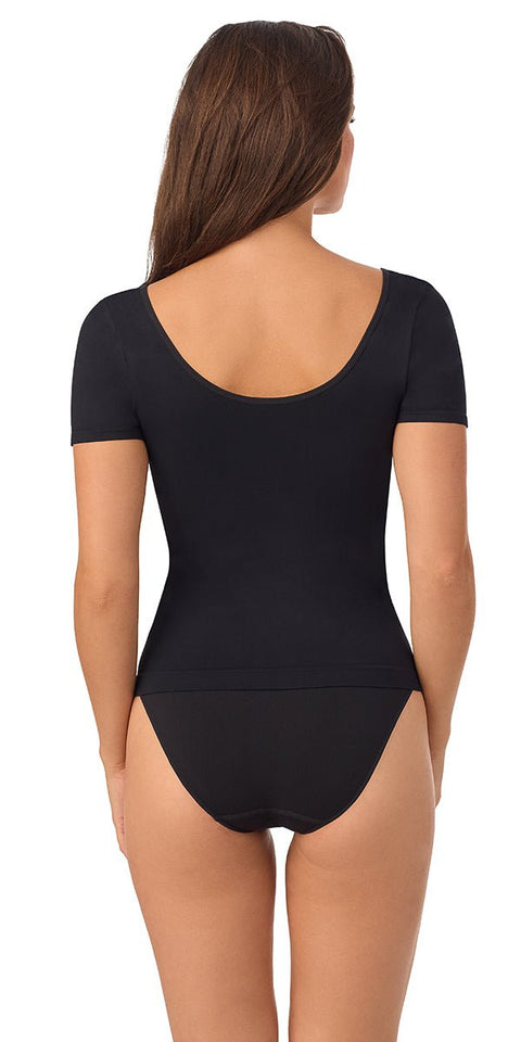 Le Mystere Seamless Comfort T-Shirt - Black - Simone Chérie Fine Lingerie#