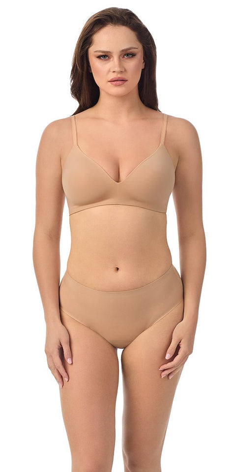 Le Mystere Second Skin Wireless Bra - Natural - Simone Chérie Fine Lingerie#