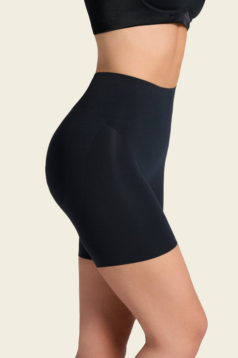 Leonisa InvisiLift Seamless Butt Shaper Short - Black - Simone Chérie Fine Lingerie