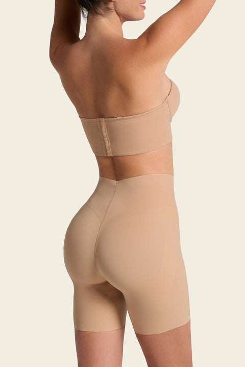 Leonisa InvisiLift Seamless Butt Shaper Short - Golden Beige - Simone Chérie Fine Lingerie