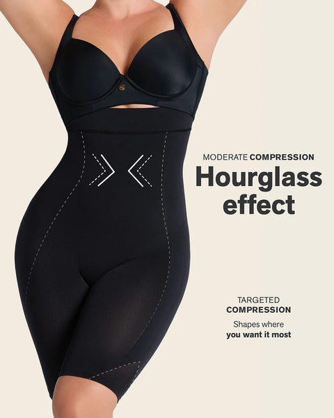 Leonisa SmartShape HW Shaper Short - Black - Simone Chérie Fine Lingerie