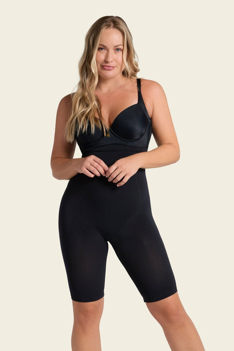 Leonisa SmartShape HW Shaper Short - Black - Simone Chérie Fine Lingerie
