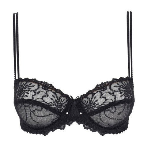 Marie Jo Jane Balcony Bra Horizontal Seam - Black - Final Sale - Simone Chérie Fine Lingerie