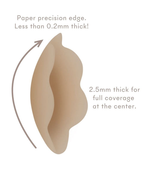 NOOD No - Show Reusable Nipple Covers - Soft Tan 5 - Simone Chérie Fine Lingerie