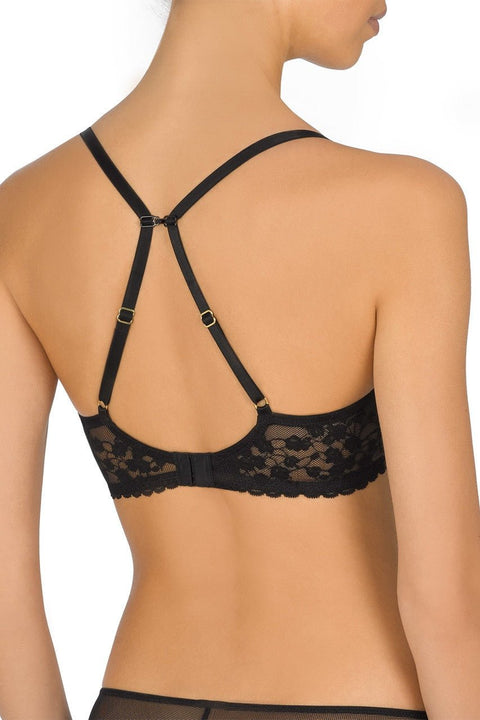 Natori Cherry Blossom Convertible Bra - Black - Petit à Petit Lingerie Boutique#