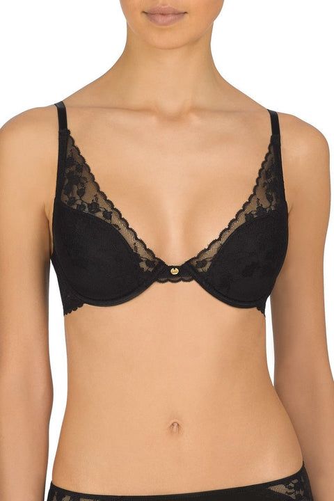 Natori Cherry Blossom Convertible Bra - Black - Petit à Petit Lingerie Boutique#