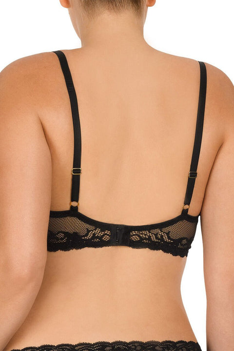 Natori Feathers Plunge Bra - Black - Simone Chérie Fine Lingerie