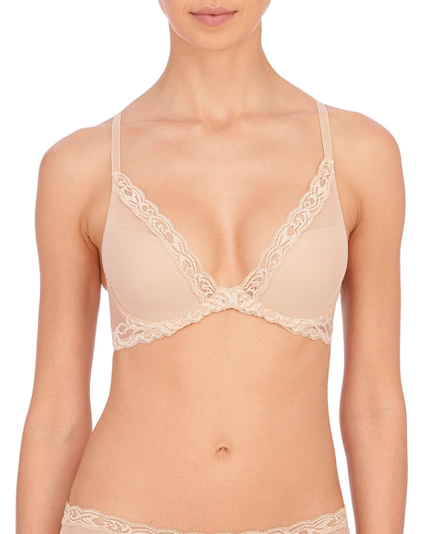 Natori Feathers Plunge Bra - Cosmetic - Petit à Petit Lingerie Boutique#