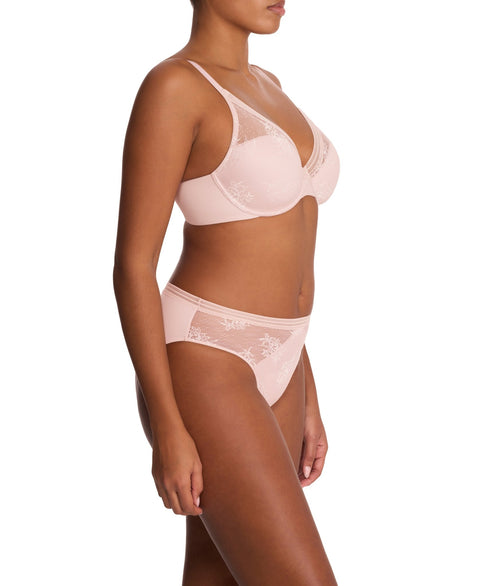 Natori Love Lace Hipster - Pink Pearl and Warm White - Simone Chérie Fine Lingerie