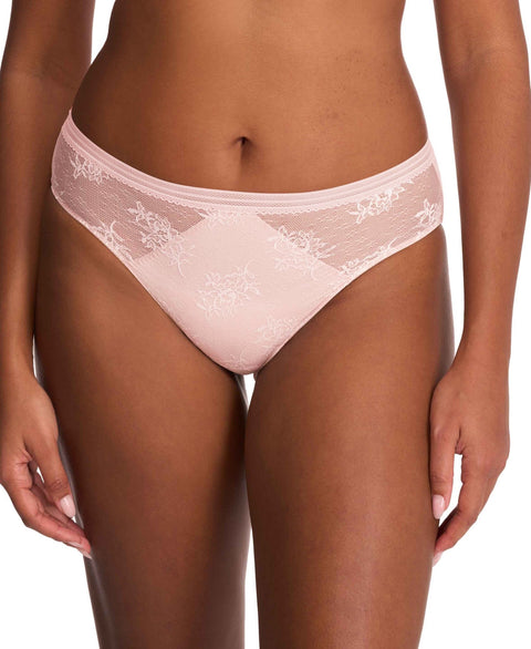 Natori Love Lace Hipster - Pink Pearl and Warm White - Simone Chérie Fine Lingerie