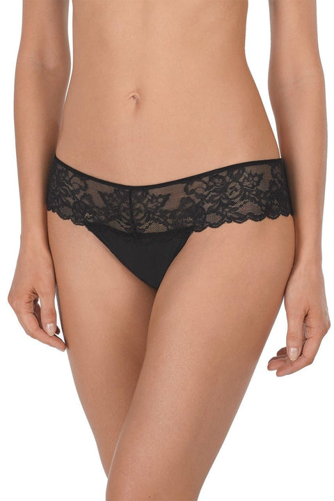 Natori Statement Tanga - Black - Petit à Petit Lingerie Boutique#