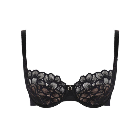 Panache Allure Balcony Bra - Black/Latte - Petit à Petit Lingerie Boutique#