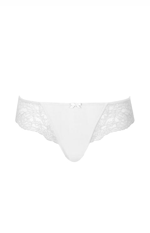 Panache Ana Brazilian Brief - White - Petit à Petit Lingerie Boutique#