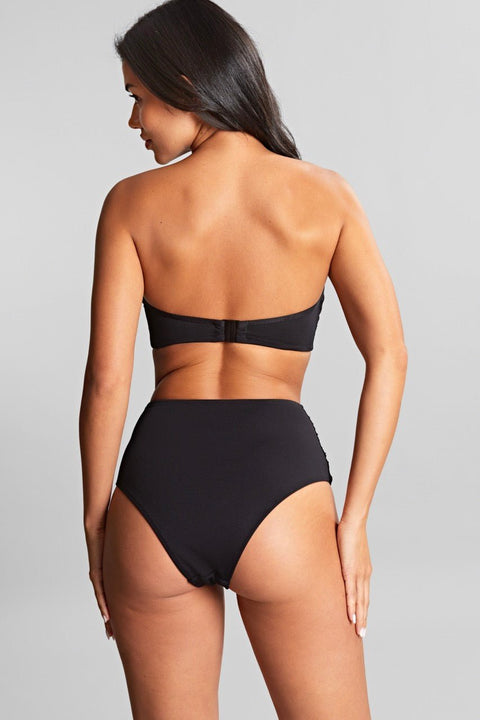 Panache High Waist Brazilian Bikini Bottoms - Black - Simone Chérie Fine Lingerie#