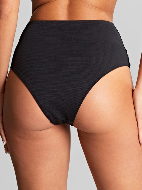 Panache High Waist Brazilian Bikini Bottoms - Black - Simone Chérie Fine Lingerie#