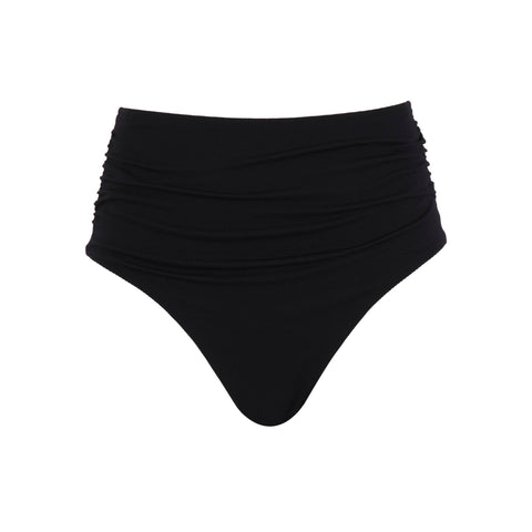 Panache High Waist Brazilian Bikini Bottoms - Black - Simone Chérie Fine Lingerie#