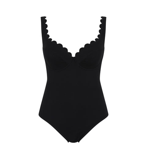 Panache Rita Plunge Swimsuit - Black - Simone Chérie Fine Lingerie#