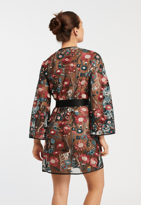 Rya Collection Botannica Floral Embroidered Cover Up Robe - Simone Chérie Fine Lingerie