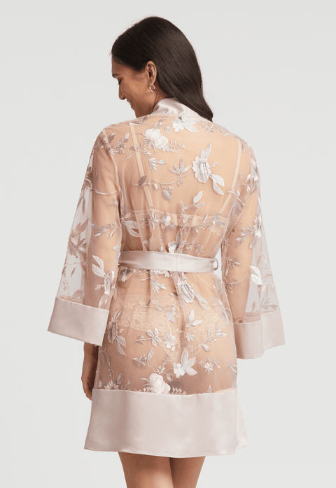 Rya Collection Stunning Cover Up Robe - Sepia Rose - Simone Chérie Fine Lingerie