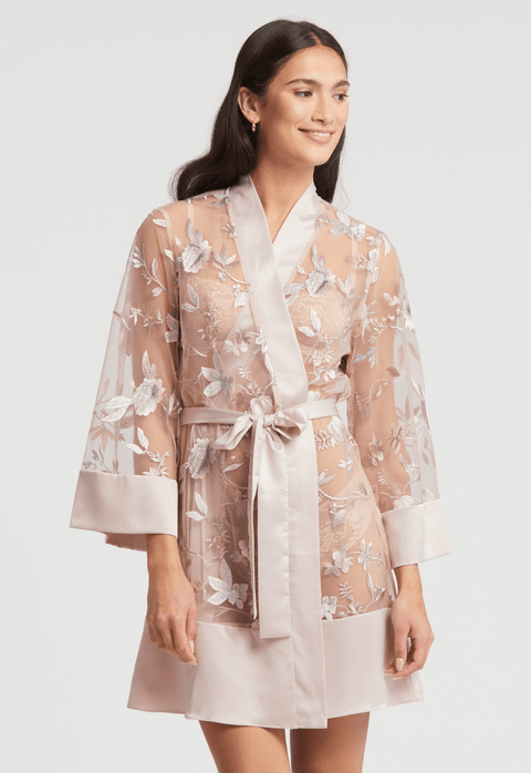 Rya Collection Stunning Cover Up Robe - Sepia Rose - Simone Chérie Fine Lingerie