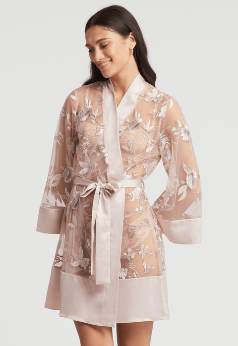 Rya Collection Stunning Cover Up Robe - Sepia Rose - Simone Chérie Fine Lingerie