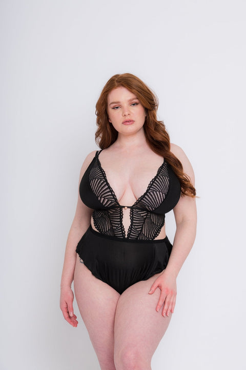 Scantilly by Curvy Kate After Hours Stretch Lace Teddy - Simone Chérie Fine Lingerie