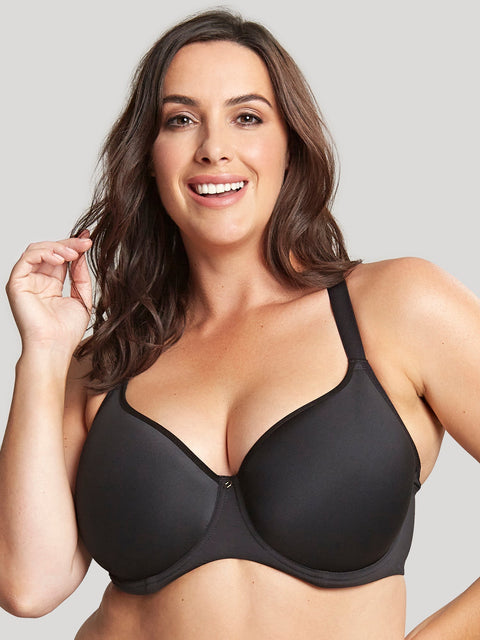 Sculptresse by Panache Elegance T-Shirt Bra - Black - Simone Chérie Fine Lingerie