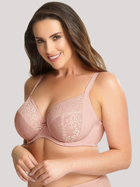 Sculptresse by Panache Roxie Plunge Bra - Misty Rose - Petit à Petit Lingerie Boutique#