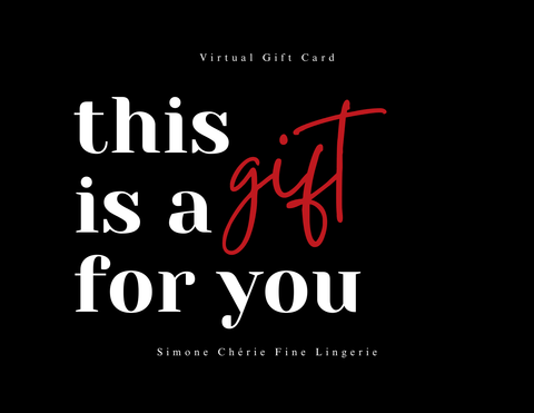 Simone Chérie Gift Card - Simone Chérie Fine Lingerie