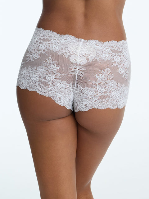 Skarlett Blue Captivate Lace Short in White - Simone Chérie Fine Lingerie